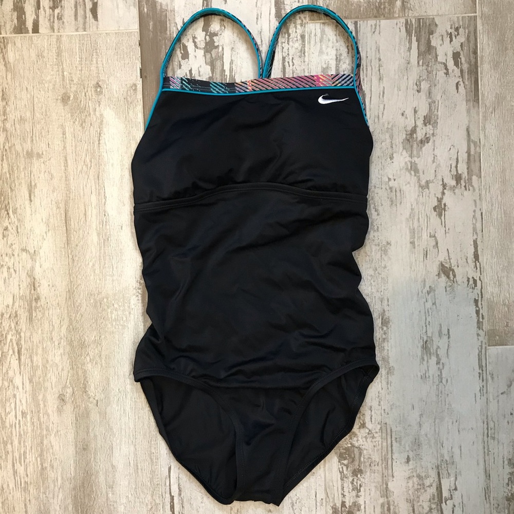 Nike | One Piece Black Swimsuit Open Back Small